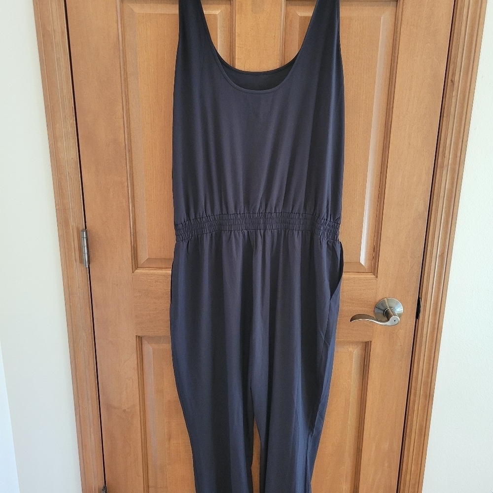 Athleta Roaming Romper Jumpsuit Black Size 16 New - Picture 9 of 10